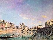 Johann Barthold Jongkind The Seine and Notre Dame in Paris oil painting picture wholesale